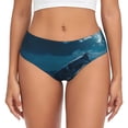 thumbnail image 1 of Fotbe Lonely Night Wolf Calzones Estampados para Mujer – Ropa Interior de Algodón, Cómoda, Suave y Elástica-X-Large, 1 of 6