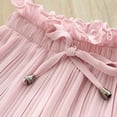 thumbnail image 3 of Little Girls Ribbon Tie Chiffon Loose Pleated Wide Leg Palazzo Pants, 3 of 5