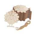 thumbnail image 4 of 20 Letreros Colgantes de Madera Sin Terminar, Decoración de Festivales, Discos de Madera en Blanco para Pirograbado, Escritura, árbol de Navidad, Fest, 4 of 9