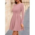thumbnail image 4 of PRETTYGARDEN Fall Cocktail Dresses for Women Elegant Classy Wedding Guest Long Sleeve Homecoming Party A Line Mini Dress, 4 of 10