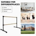 thumbnail image 6 of Exercise Equipment 6FT Black Solid Wood Ballet Barre With Adjustable Range Of 6.7-46 Inches For Dance Practice,Workout Equipment, 6 of 9
