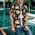 thumbnail image 6 of Picia Flower Fox Pattern Mens Polo Shirts Quick Dry Short Sleeve Golf T Shirt Performance Moisture Wicking Casual Workout Baseball T-shirt-XX-Large, 6 of 7