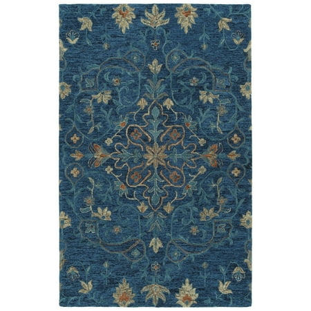Kaleen Rachael Ray Agora Hand-tufted Ago06-10 Denim Area Rugs