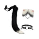 thumbnail image 4 of Conjunto de orejas de gato: diadema, orejas, cola y collar. Accesorios de disfraz de animal de peluche para cosplay. Estilo B, 4 of 9
