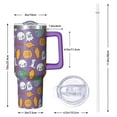 thumbnail image 2 of Halloween Tumbler, Witch Pumpkin Cup with Handle and Straw 40oz, Spooky Gift Insulated Coffee Mug, 2 of 5