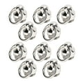 thumbnail image 3 of Rivets de Moine, 200 Ensembles Rivets en Cuir Solides et Durables avec Anneaux de Traction pour Chaussures Argent, 3 of 8