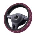 thumbnail image 2 of Logiee pink ribbon bows Print Breathable Elastic Steering Wheel Cover, Non-Slip Stretch Steering Wheel Protector,Universal 15 Inch Fit Auto, Suvs, Truck, 2 of 6