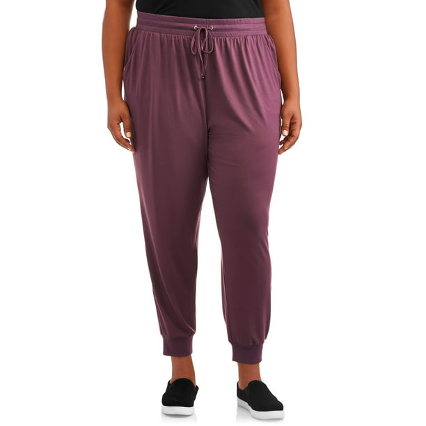 Terra & Sky - Terra & Sky Women's Plus Size Knit Jogger Pants - Walmart ...