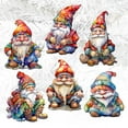 thumbnail image 4 of Christmas Gnomes Wooden Clip-on Ornaments by G. Debrekht - Christmas Decor - 8090031C-S6, 4 of 9