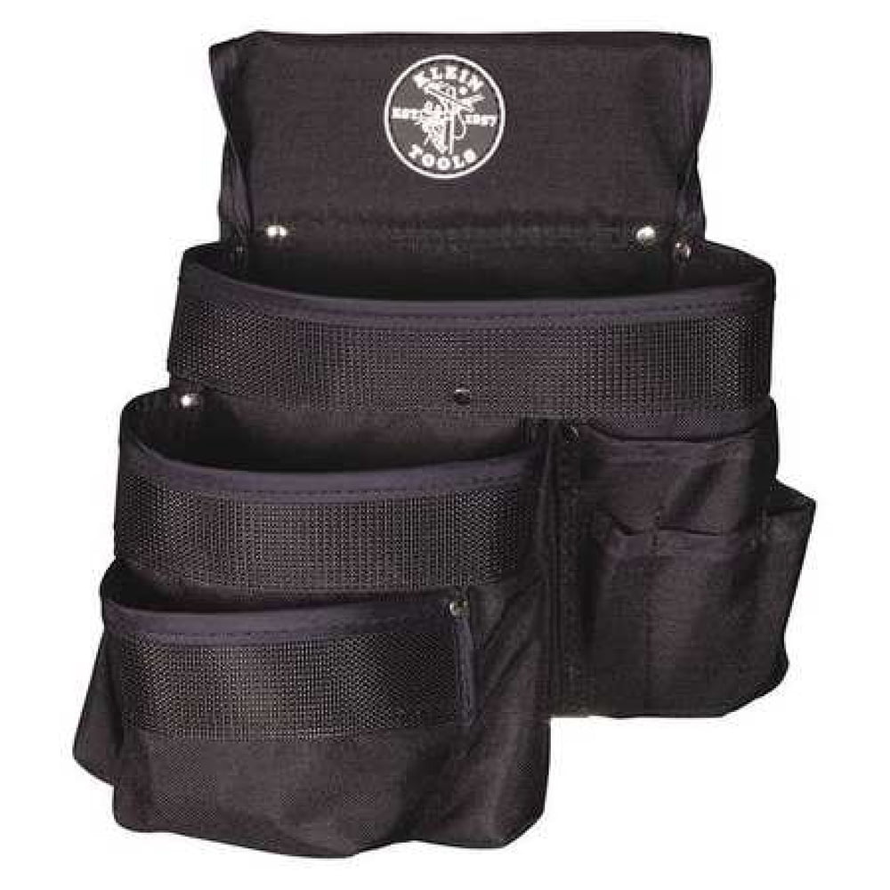 KLEIN TOOLS 5700 Tool Pouch,9 Pkt,11 x 12 In,Nylon,Black