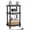 Black Charging Station, variant on End Table with Charging Station, Small Oval Side Table for Small Spaces, Modern Accent Table Night Stand with Charging Station for Living Room, Bedroom, Natural