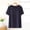 Navy, variant on MGDXOX Women's Short Sleeve Sleepshirt with Built-In Bra Soft Modal Cotton Blend Round Neck Loungewear for Summer Purple L
