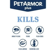 PETARMOR Plus for Cats Over 1.5 lbs, Flea & Tick Prevention for Cats, 6-Month Supply
