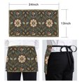 thumbnail image 6 of Retro Theme Half Waist Apron Mushroom Snail Forest Plants and Flowers Stars Short Waiter Aprons with 3 Pockets for Women Men Kitchen Restaurant Cooking, 6 of 9