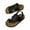 Black, variant on Wdgfv Summer Girls Retro Sequined Flip Flops Soft Soles Lightweight Sandals For Casual Beach Wear Separate Toes Black 8.5-9 Years