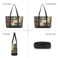 thumbnail image 6 of FORMRS Canvas Laptop Tote Bag for Women with 15.6" Computer Compartments Shoulder Handbag, Floral Garden, 6 of 7