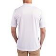 thumbnail image 2 of Men's Cutter & Buck White Texas Longhorns Prospect Eco Textured Stretch Recycled Polo, 2 of 3
