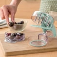 thumbnail image 4 of Cook With Color Cherry Pitter Tool, Handheld Quick-Release Stone Remover for Cherries and Olives, Sage, 4 of 5
