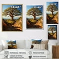 thumbnail image 4 of Designart "Baobab Tree Charm II" Floral & Botanical Floater Framed Wall Art Print, 4 of 7
