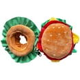 thumbnail image 5 of Burger Pet Costume, Adorable Hamburger Dog Cat Outfit for Halloween Christmas Parties, Soft Lightweight Pet Clothing with Kitty Burger Collar, Cute Photo Shoot Costume for Small Medium Large Pets, 5 of 5