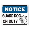 thumbnail image 1 of Señal de advertencia para perro guardián en servicio, 10 unidades/lote, 1 of 1