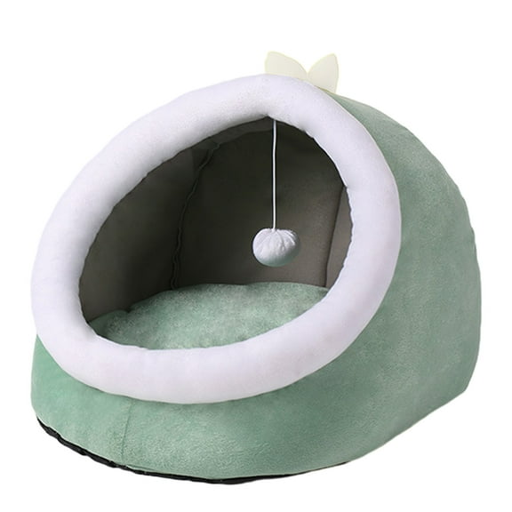 Ashosteey Cat Beds for Indoor Cats,Fluffy Large Cat House for Kitten and Small Pet,Soft Washable Cat House Furniture for Kitten Tent Cave, Cute Pet Beds for Kitten Puppy Cat Cave Anti-Slip Bottom