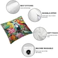 thumbnail image 4 of Nawypu &nbsp;Tropical Bird Toucan Throw Pillow Case Parrot Palm Leaves White Hibiscus Flowers Pillow Covers Decorative Pillow Cover 2pcs" Standard Size Single Side Print, 4 of 6