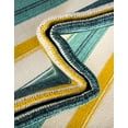 thumbnail image 2 of Unique Loom Outdoor Border Collection Area Rug - Contour (5' 1" x 8' Rectangle Multi/Teal), 2 of 9