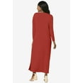 thumbnail image 2 of Jessica London Women's Plus Size 2-Piece Stretch Knit Duster Set, 2 of 6