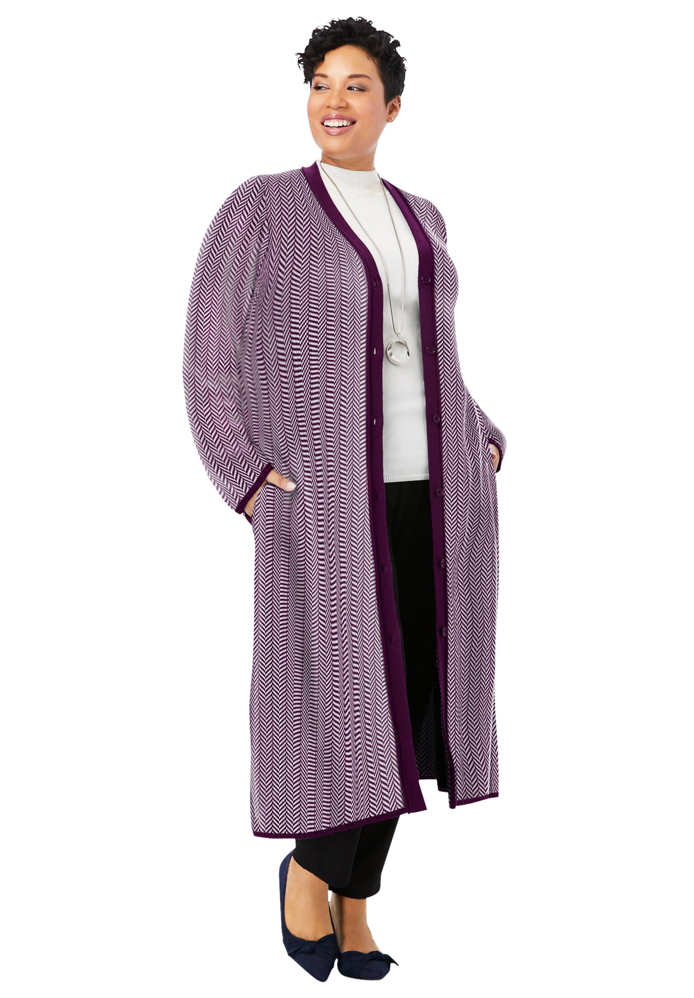 lavender duster cardigan