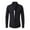 Black, variant on YYDGH Men's Zipper Dress Shirts Long Sleeve Button Down Half Hidden Zip Slim Fit Shirt Wrinkle-Free Stretch Tops for Work