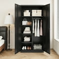 thumbnail image 2 of Fesbos Metal Storage Cabinets Lockers with Lock Door, 72'' Clothing Coat Steel Storage Freestanding Wardrobe for Office, Home, Employee,Gym,Fire Department, 2 of 10