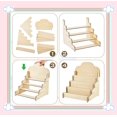 thumbnail image 2 of LALOCAPEYO Greeting Card Display Stand Wooden Multipurpose Display Rack,for Vendor Events Portable Magazine Literature Organizer Rack, 2 of 6