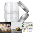 thumbnail image 2 of 10 Pcs Storage Jars Clear Aluminum Cap Cosmetic Food Containers Travel Bottle, 2 of 6