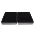 thumbnail image 2 of Cuero De La PU Organizador De Joyas Estuche De Ahorro Pendientes Pendientes Bolsa De Almacenamiento Estilo negro 1 Salvador Almacenamiento de joyería para viaje, 2 of 10