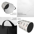 thumbnail image 5 of Lsque Heart Panda pattern Laundry Hamper Basket, Tall Woven Rope Hamper Basket for Clothes, Lightweight Storage Basket, Collapsible Waterproof-Small, 5 of 8