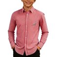 thumbnail image 2 of Toddler Kids Girls Boys Shirt Tops Long Sleeve Button Down Shirt Classic Formal Top Casual Casual Loose Tops 4-5 Years, 2 of 4