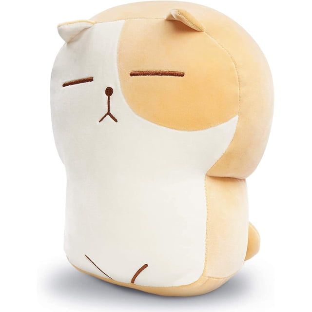 Almohada De Felpa De Gato Relleno, Animales De Peluche De Gato Gordito Abrazo Grande, Cojín De Sofá De Pan Tostado Suave Y Esponjoso Juguete De Muñeca De Peluche para Niños Adultos Regalo Cama pa