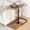 Brown, variant on C Table End Adjustable Height 360°swivel Tv Tray Upgraded Metal And Wooden Base To Slipping Couch Armrest Tables Snack For Laptop Sofa Bed Dinner Or Small Space (black)