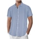 thumbnail image 1 of pstuiky camisetas de hombre, Blusas y camisas de manga corta con cuello redondo y empalme irregular para hombre ropa de hombre xxl, 1 of 5