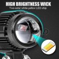 thumbnail image 2 of Motorcycle Spotlight Led Headlight White Yellow Fog Light Driving Light Auxiliary Lamp For Scooter Car Motorbike Atv Utv Suv 4wd, 2 of 3