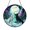 Acrylic 3.5 Inch, variant on Snow Wolf Themed Stained Glass Style Suncatcher for Window Decor, Fantasy Winter Animal Art, Decorative Hanging