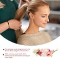 thumbnail image 3 of CRILSTYLEO Peine Lateral De Rosa Para Novia Ideal Para Fiestas Y Eventos Especiales, 3 of 7