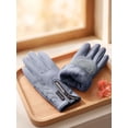 thumbnail image 7 of Spencer Kids Gloves Winter Warm Waterproof Snow Gloves Anti-slip Fleece Lined Mittens Outdoor Ski Gloves for Boys Girls (Gray, M), 7 of 7