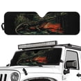 thumbnail image 2 of Yuyamidu Crocodile Windshield Sun Shade for Jeep Wrangler JL 2/4 Door, Fashion Front Window Sun Visor Blocks for UV and Heat, 1pc, 2 of 7