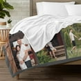 thumbnail image 3 of AISENIN Personalized Blanket Customized Blanket with Photo for Adult Kids Friends Mother Father Personalized Gifts Flannel Throw Blanket, 3 of 5