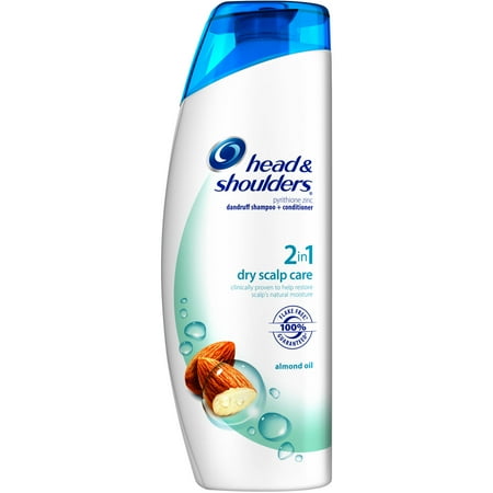 head & shoulders Soins du cuir chevelu sec Huile d'amande Pellicules shampooing et revitalisant, 33,8 fl oz