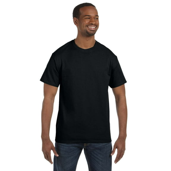 Gildan G500 Adult Heavy Cotton T-Shirt, Black, 5X, Pack Of 10, Mens T-Shirts