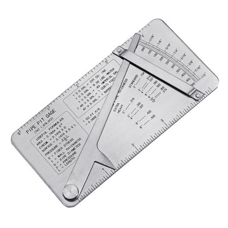 

Sardfxul Upgraded Pipe Pit Welding Gauge Stainless Steel Pipeline Diameter Weld Undercut