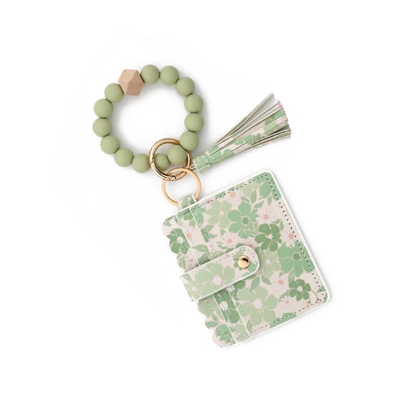 Wallet Keychain Wristlet for Women,Slim Credit Card Holder Purses Keychain